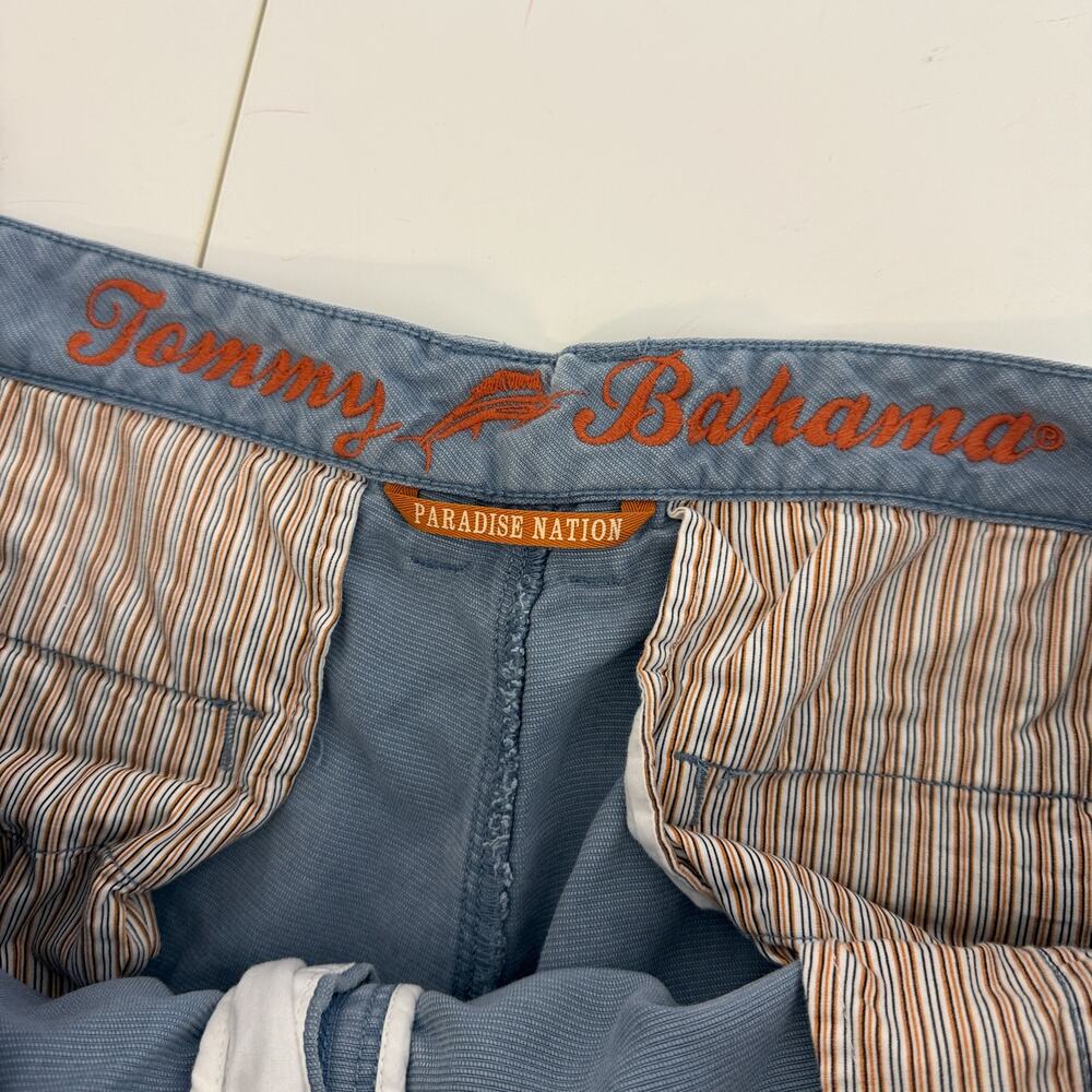 Tommy Bahama Tencel Lyocell Cotton Chino Shorts Blue 10” Mens - Size 40 - Picture 5 of 8